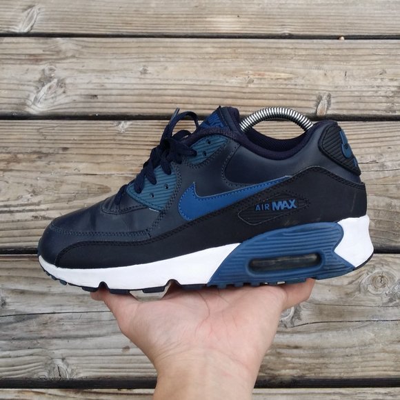 Nike Shoes - Women Size 8.5 / Size 7 Youth Nike Air Max 90 LTR Leather Obsidian Blue Running